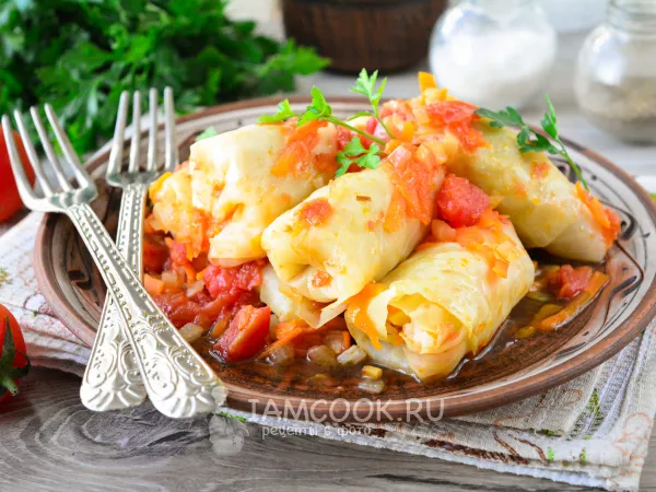 Фото блюда: Постные голубцы с рисом