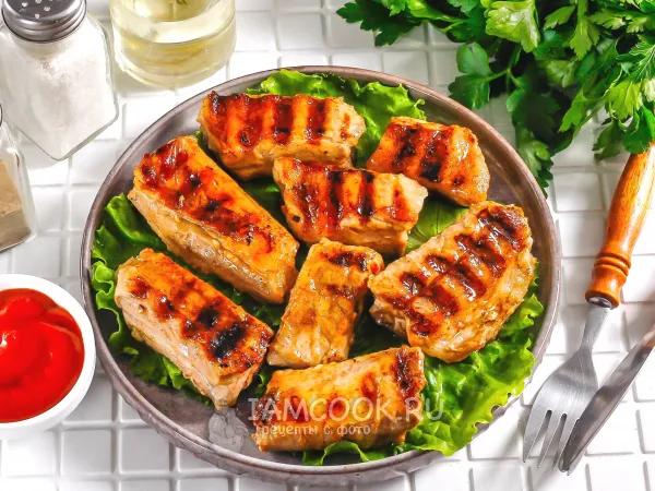 Фото блюда: Свиные ребрышки на электрогриле