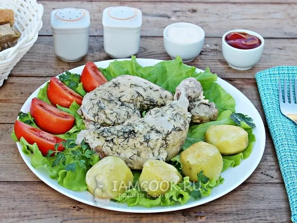 Фото блюда: Курица в йогурте в мультиварке