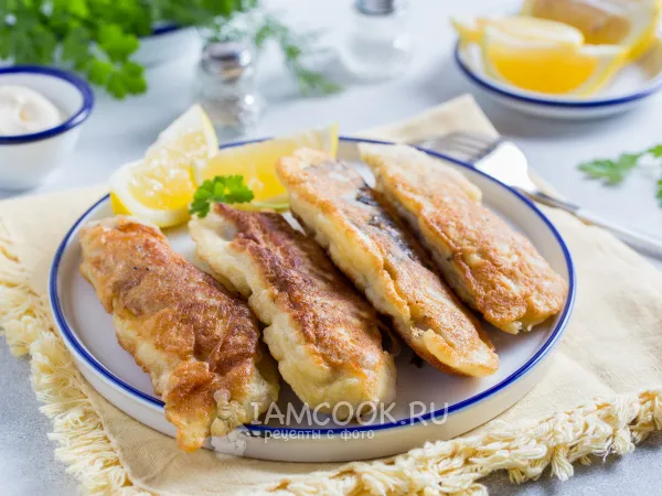 Фото блюда: Сазан в кляре на сковороде