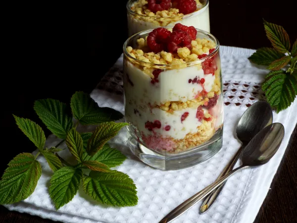 Фото блюда: Трайфлы с малиной