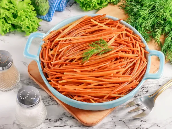 Фото блюда: Жареные спагетти на сковороде