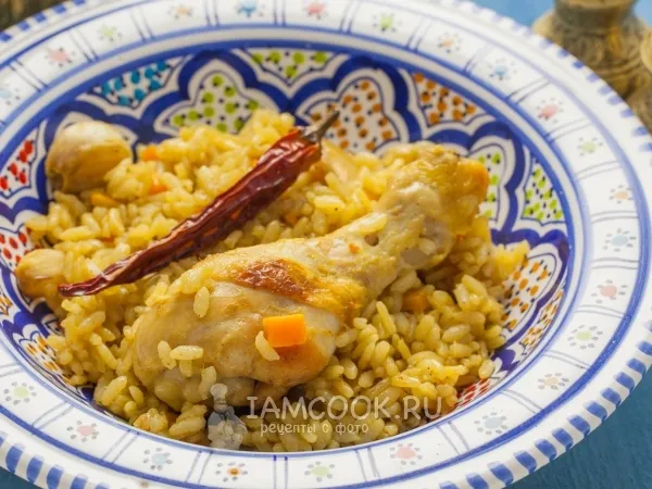 Фото блюда: Плов из курицы на сковороде