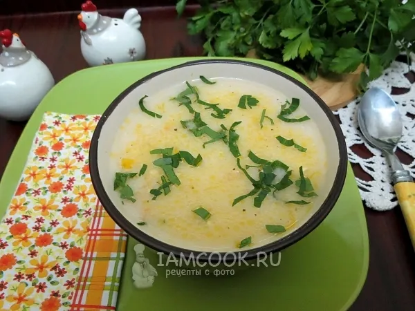 Фото блюда: Суп из колбасного сыра