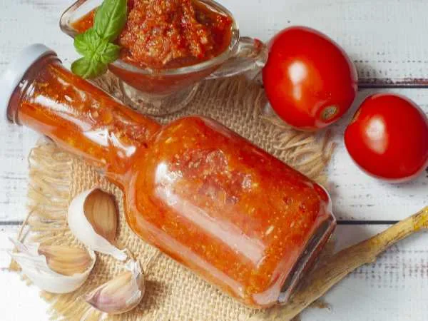 Фото блюда: Аджика из кабачков с хреном на зиму