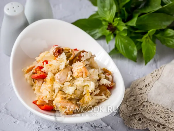 Фото блюда: Семга с рисом в духовке