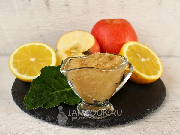 Фото блюда: Соус из хрена с яблоками и лимоном