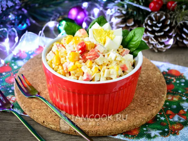 Фото блюда: Крабовый салат с болгарским перцем