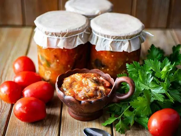 Фото блюда: Салат «Бакат» из баклажанов на зиму