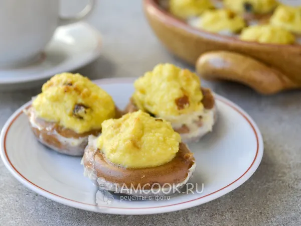 Фото блюда: Ватрушки с творогом из сушек