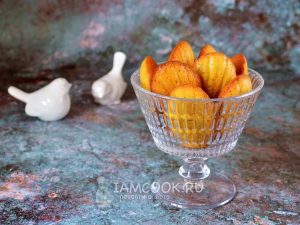 Фото блюда: Тыквенное печенье Мадлен