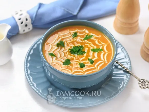 Фото блюда: Тыквенный суп-пюре (классический рецепт)