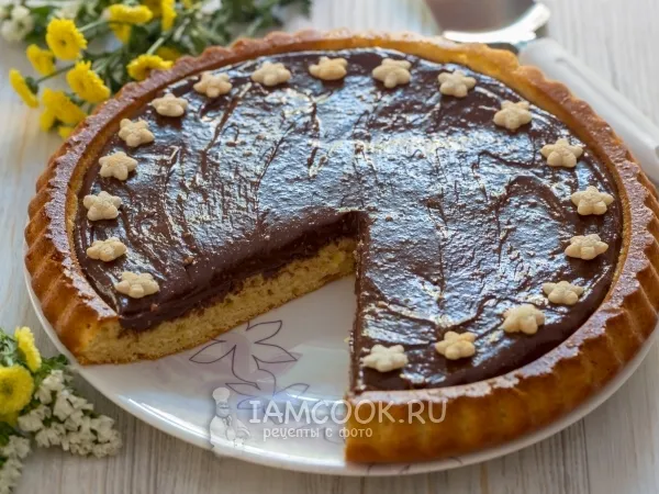 Фото блюда: Пирог с кремом из нутеллы и творога