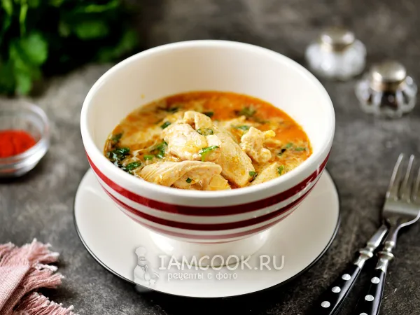 Фото блюда: Курица в соусе карри