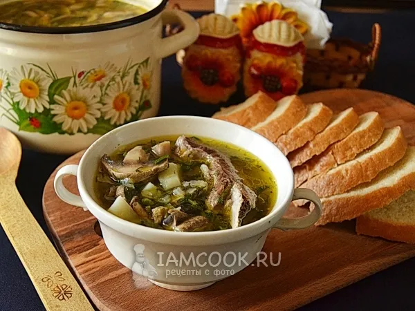 Фото блюда: Суп из замороженных шампиньонов