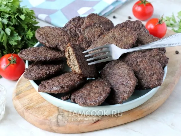 Фото блюда: Оладьи из печени индейки