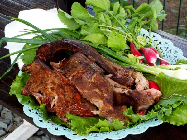 Фото блюда: Свиные рёбра горячего копчения