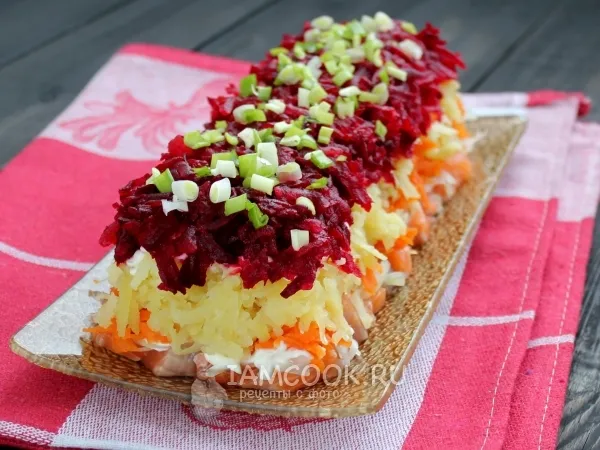 Фото блюда: Салат «Семга под шубой»