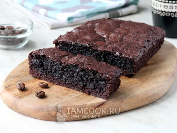 Фото блюда: Брауни с какао без шоколада