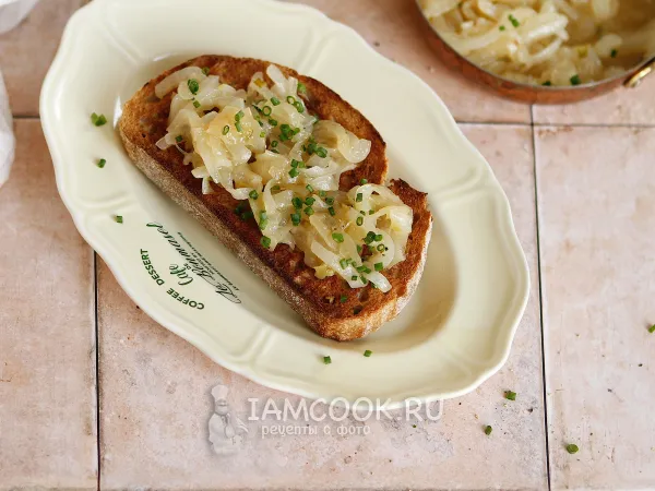 Фото блюда: Жареный лук с медом