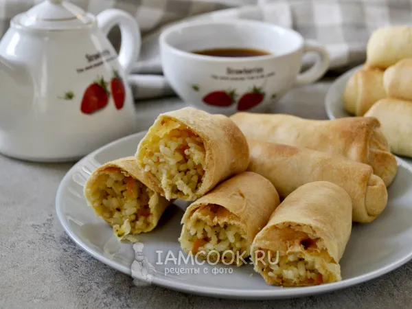 Фото блюда: Постные пирожки с рисом