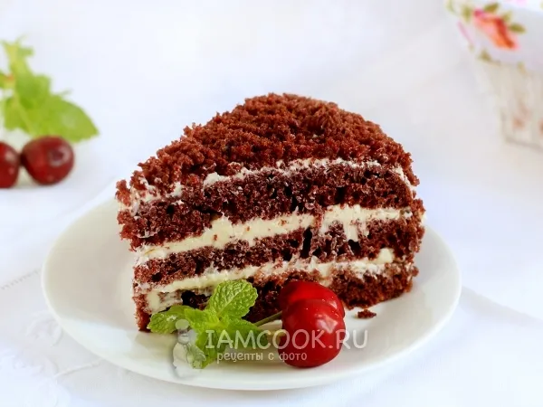 Фото блюда: Шоколадный торт на кефире