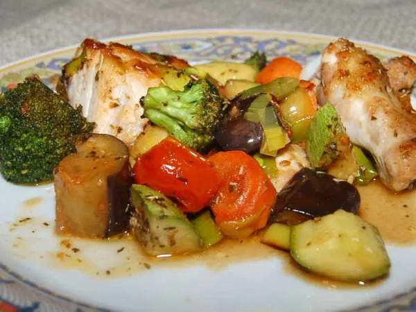 Фото блюда: Рагу из курицы с овощами