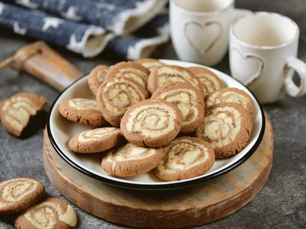 Фото блюда: Шоколадно-ванильное печенье