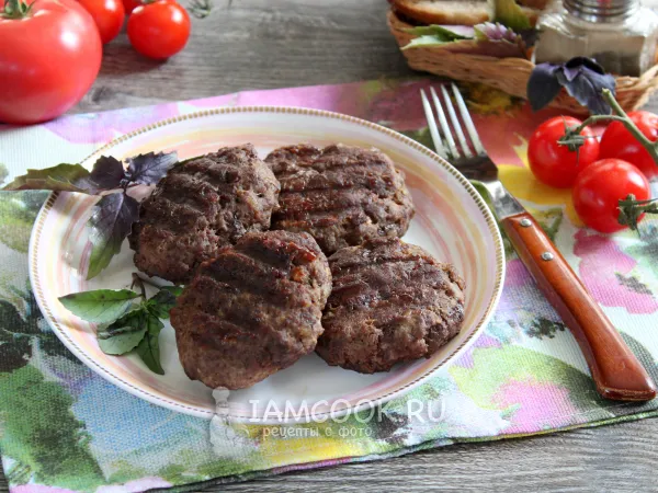 Фото блюда: Бифштекс на электрогриле