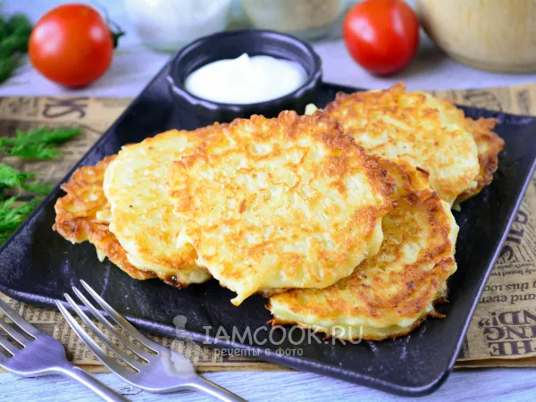 Фото блюда: Картофельные драники на кефире