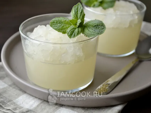 Фото блюда: Желе из ревеня