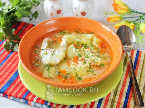 Фото блюда: Уха из судака с пшеном