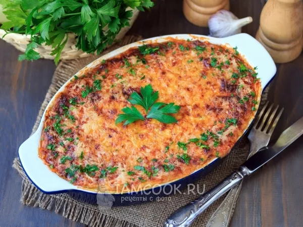 Фото блюда: Лазанья из кабачков с фаршем