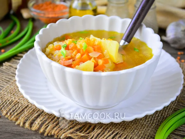 Фото блюда: Картофельный суп с чечевицей