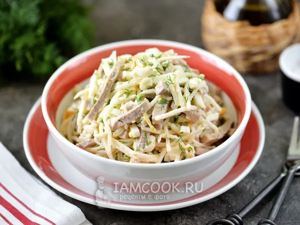 Фото блюда: Салат «Ташкент» с дайконом и говядиной