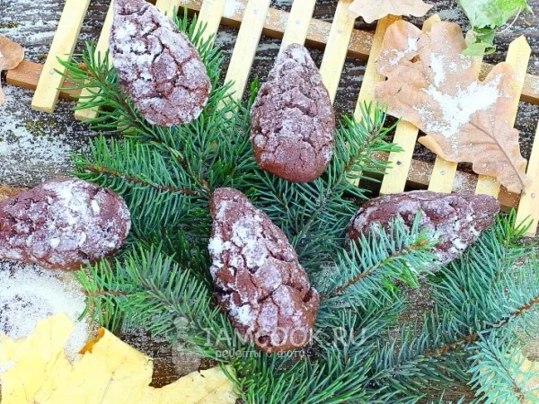 Фото блюда: Шоколадное печенье «Шишки»