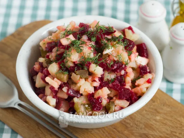 Фото блюда: Винегрет с яблоками