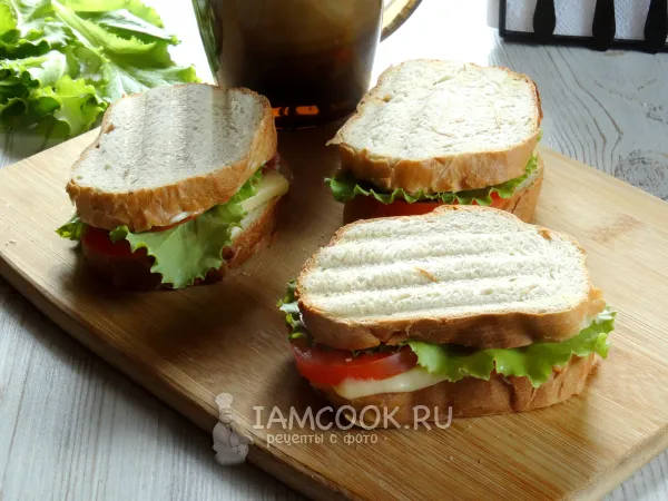 Фото блюда: Сэндвич из батона