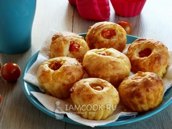 Фото блюда: Сырные маффины с черри
