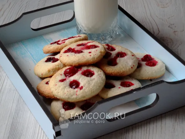 Фото блюда: Песочное печенье с клюквой