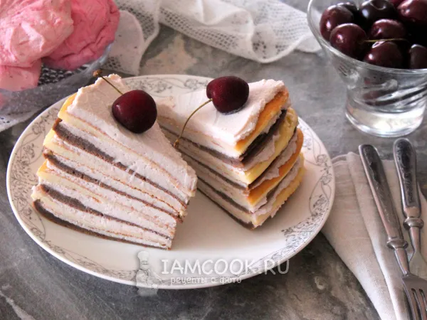 Фото блюда: Блинный торт ПП (порционный)