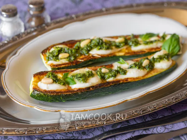 Фото блюда: Кабачок с соусом песто