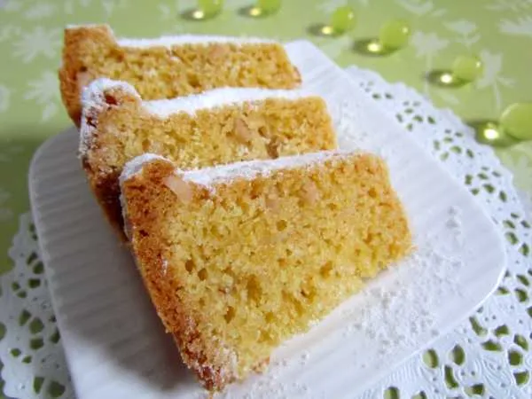 Фото блюда: Кукурузный кекс с миндалем