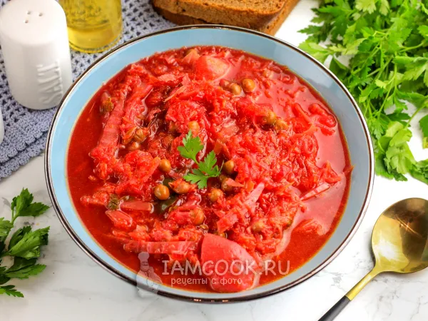 Фото блюда: Борщ с горохом