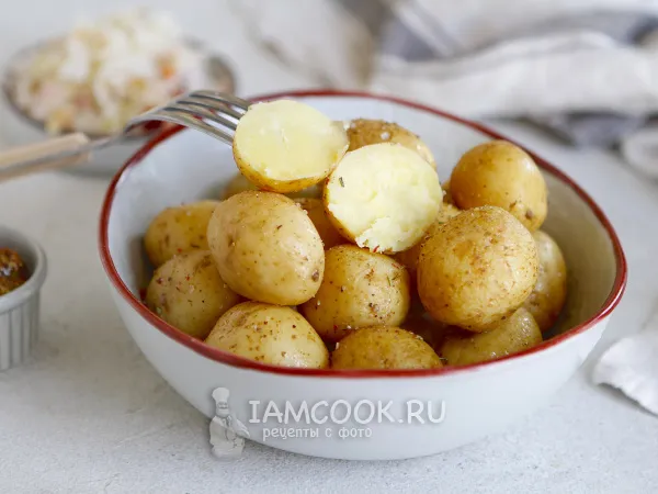 Фото блюда: Картофель в мундире сувид (су-вид)