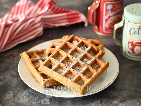 Фото блюда: Имбирные вафли в вафельнице