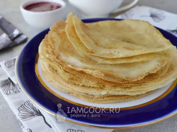 Фото блюда: Блины с крахмалом без яиц