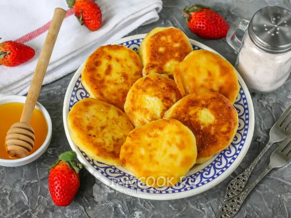 Фото блюда: Сырники с медом