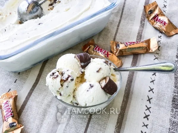 Фото блюда: Мороженое с Твикс