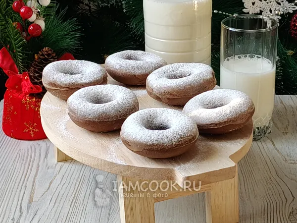 Фото блюда: Шоколадные пончики